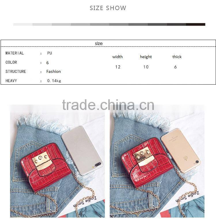 lady red small side bag for college girls