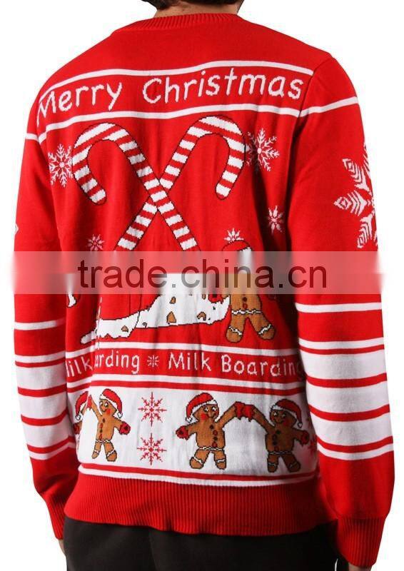 Allover jacquard ladies clothing lighted christmas sweater