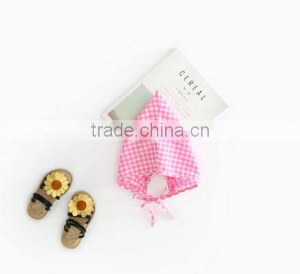 Seersucker Romper And Bonnet Summer Newborn Baby Clothing Set Gingham Clothes