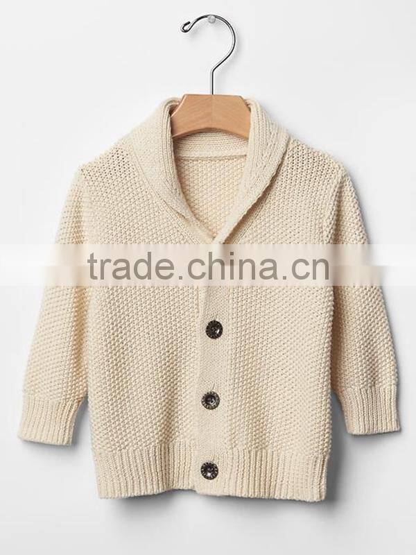 Baby Shawl Collar Cardigan Soft Sweater Coat