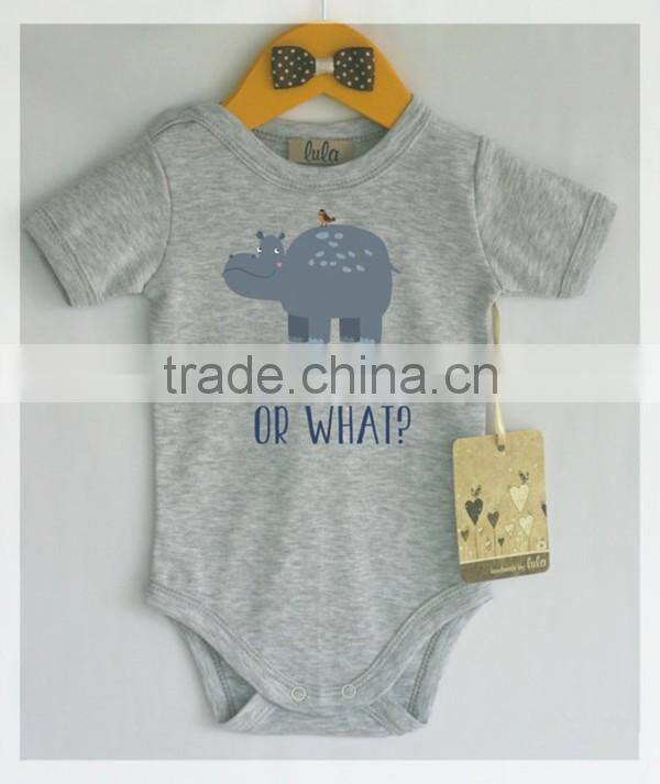Wholesale childrens clothing newborn baby 100 % cotton fancy fox romper