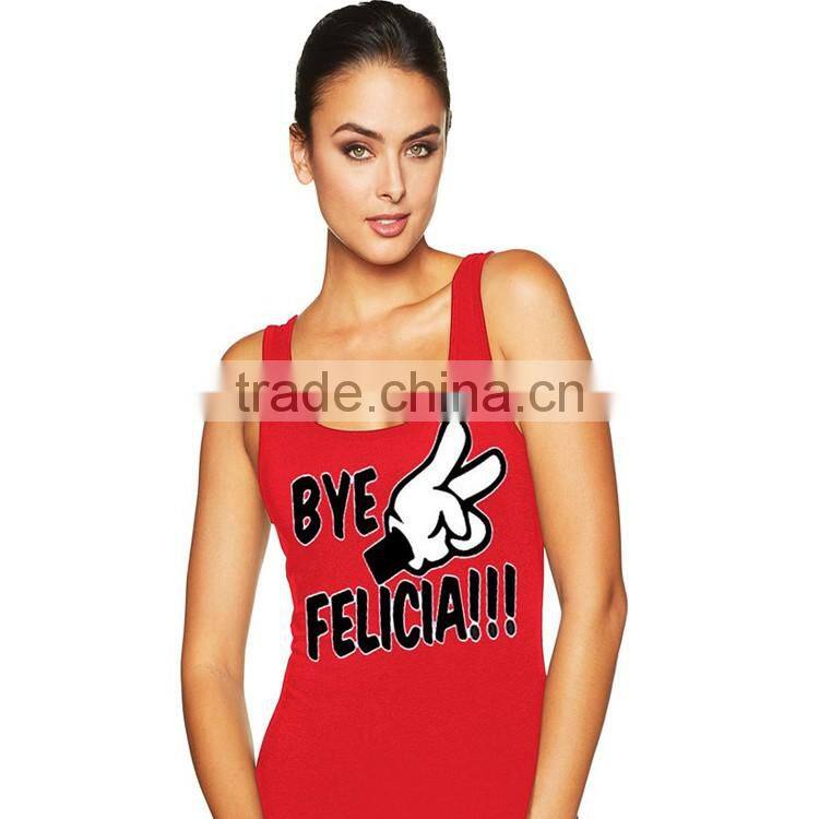 100 Cotton Silk Screen Printing Cut And Sew Open Side Sport Bulk Tank Top