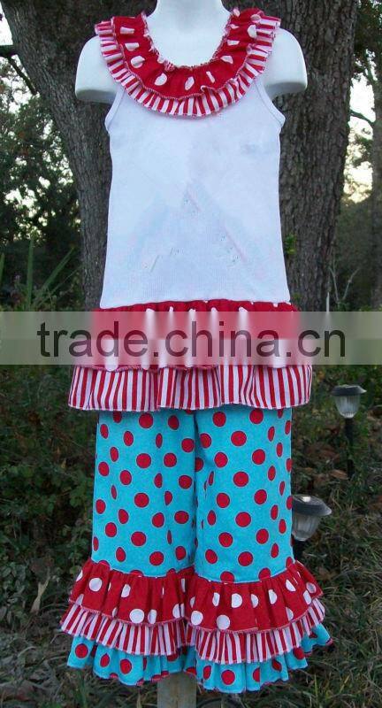 designer clothing manufacturers in China wholesale two piece outfits girls chevron clothing simple design clothes set