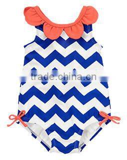 baby one-pieces wholesale infant girl Jumper Shorts Pink Navy Chevron Polkadot Dress toddler chevron cotton romper