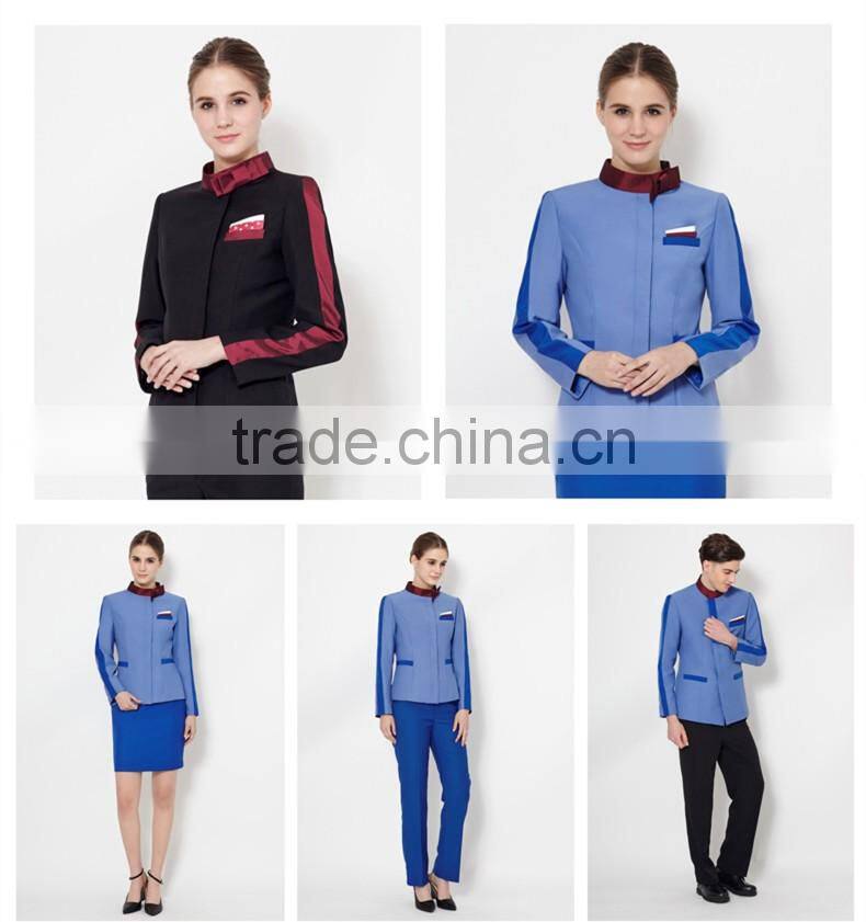 Airhostess hotel waitress staff uniforms hotel manager uinform for waitress