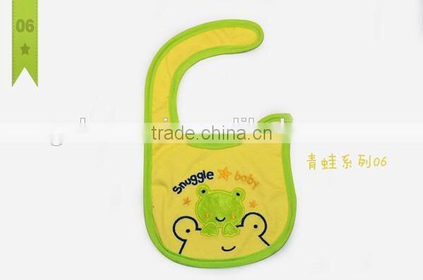 wholesale 2016 embroidery cartoon baby bibs 100% cotton