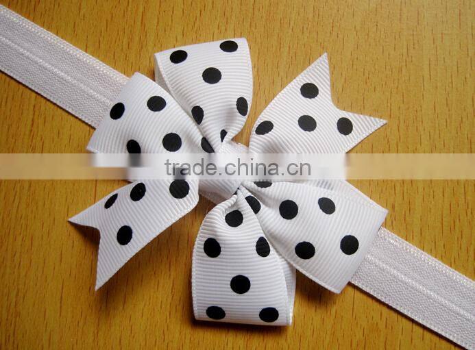 dot printed baby headband, fancy baby headbands
