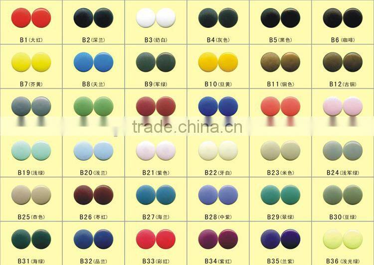 Fashion Childern Colorful Plastic Press Stud Buttons