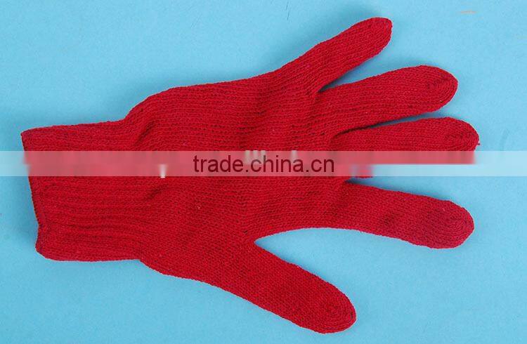 Red Working cotton gloves