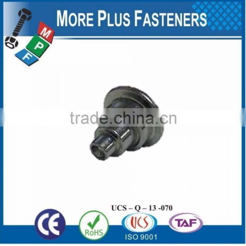 Made in Taiwan Brass Stainless Steel Solid Black Phosphate Shoulder Rivet