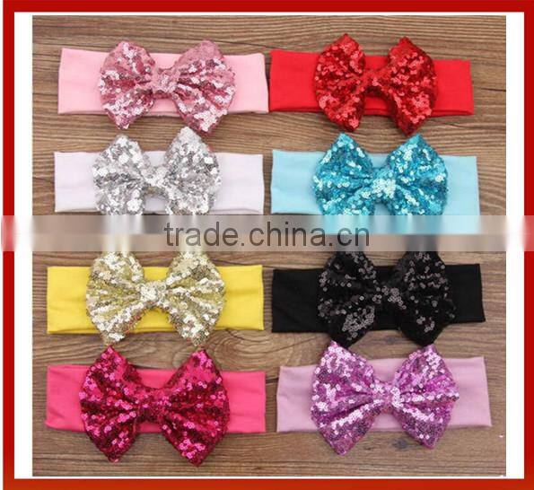 New Baby Turban Headband With Bow /New Design Fancy Baby Headbands