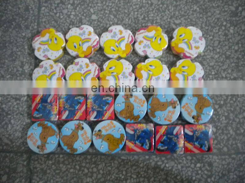 customized compressed magic towel 100% cotton towel fabric with printed Mickey mouse
