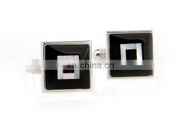 fashion men's jewelry high quality onyx cufflinks