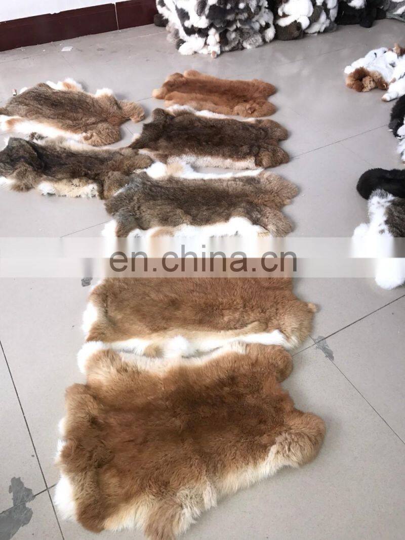 Factory Wholesale Natural tanned Rabbit Skins and all colors rabbit skins