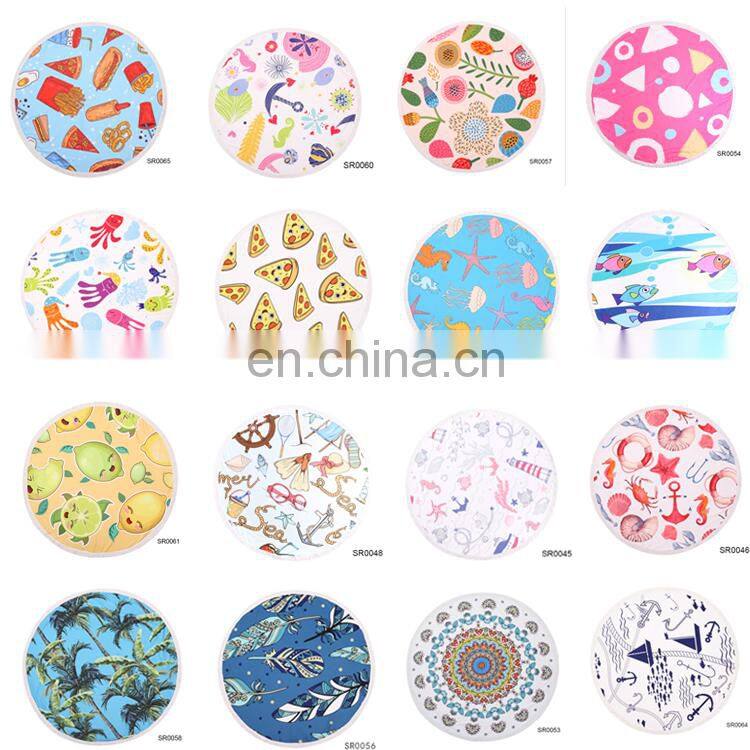 TOROS advertising wholesale custom microfiber hawaii round beach towel