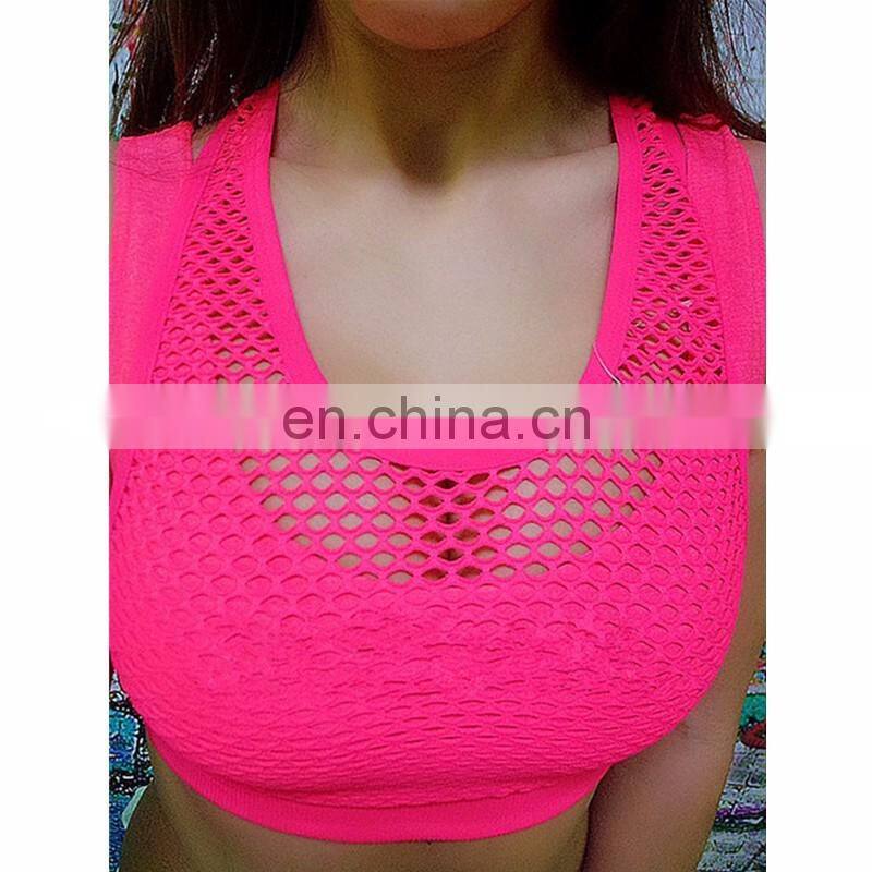 Custom Wholesale Elastic Ladies Sports Bra Fitness Athletic Bra
