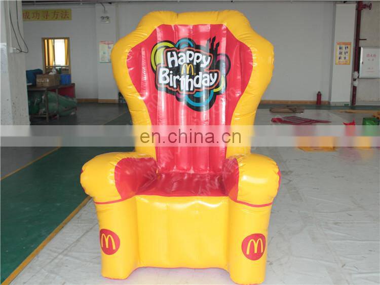 Custom inflatable heavy duty chair for promotion