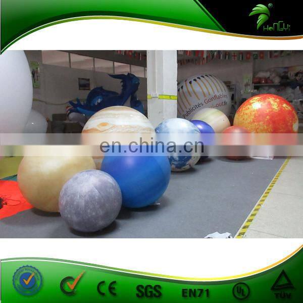 A Set Of Solar System Nine Planets Inflatable LED Planets Light Helium Balloon