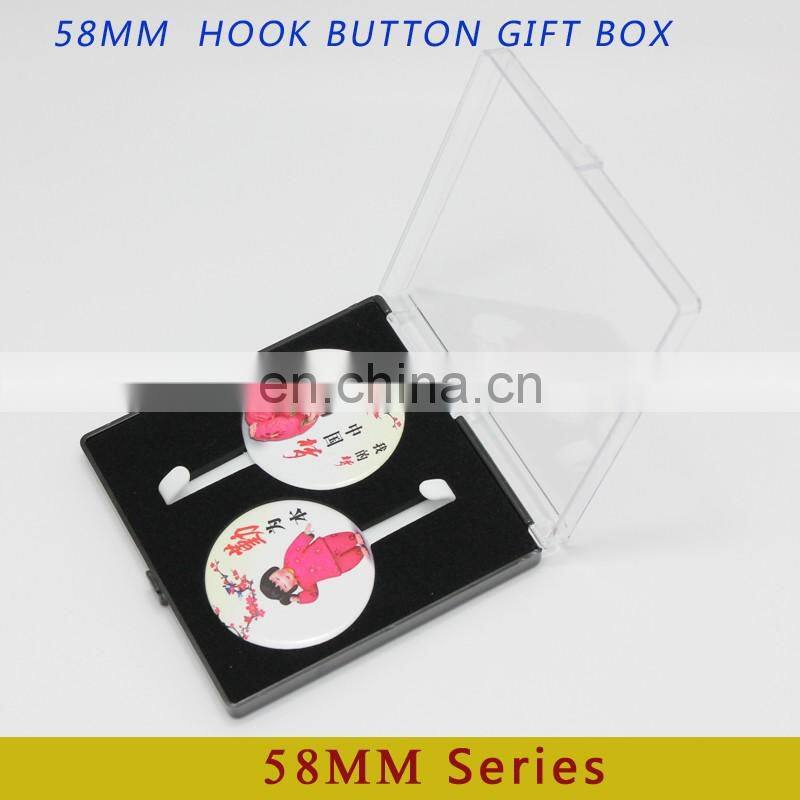 58mm badge series plastic empty gift packing boxes