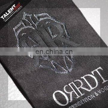 custom high quality loop folded woven private label for clothing