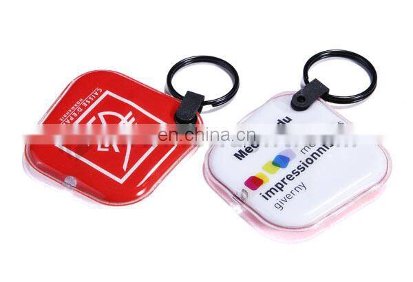 Promotion led flashlight torch keychain/cartoon PVC smart key chain with led light