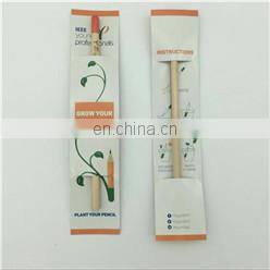natural funny promotion wood flower fruit grass seeds sprout plant pencil with seeds