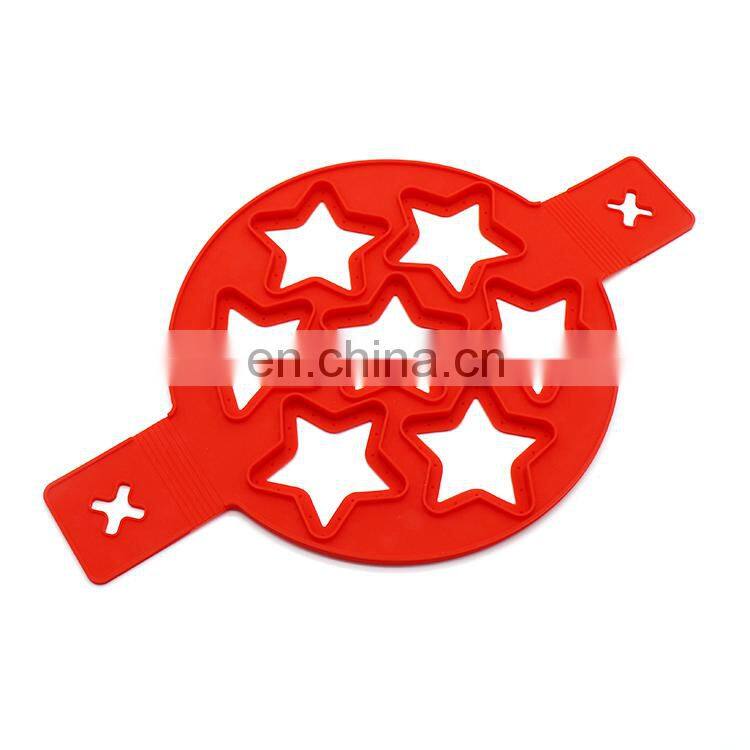 Customize Silicone Star Shaped Fried Egg Ring Omelette Egg Ring Pancake Poach Mold