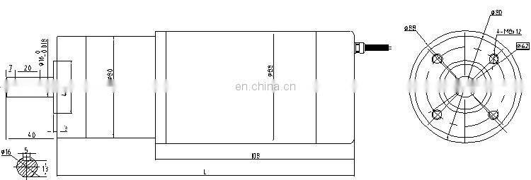 200w Low rpm High Torque DC Planetary Reduction Gear Motor 24v reducer motor BMM524