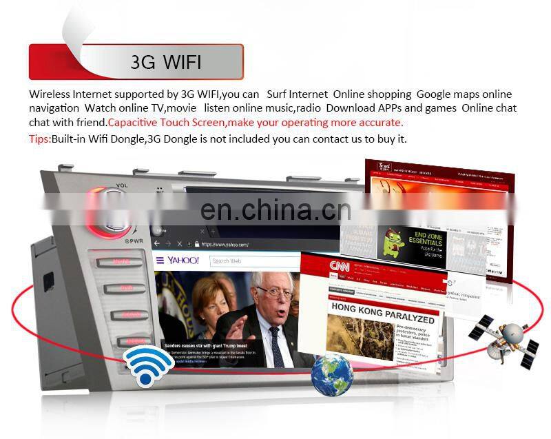 8 inch special capacitive touch screen car Radio GPS Navigation for Camry 2007-2011