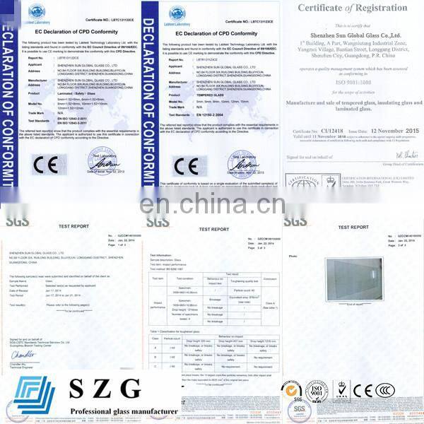 Customized safety toughened laminated glass staircases stairway