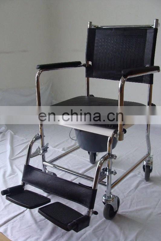 multifunctional transport commode wheel chair