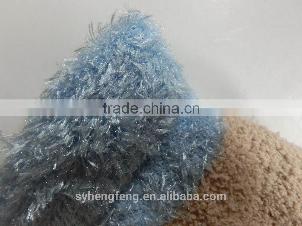 Winter long printed cotton velvet room socks