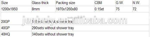 2014 Newest Simple Hinge Bathtub Shower Screen BL-061