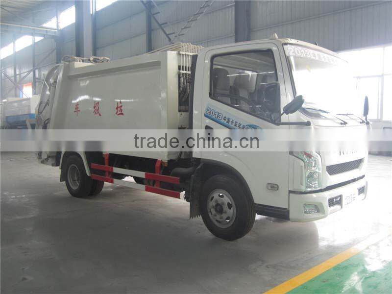 Yuejin 5m3 mini garbage truck