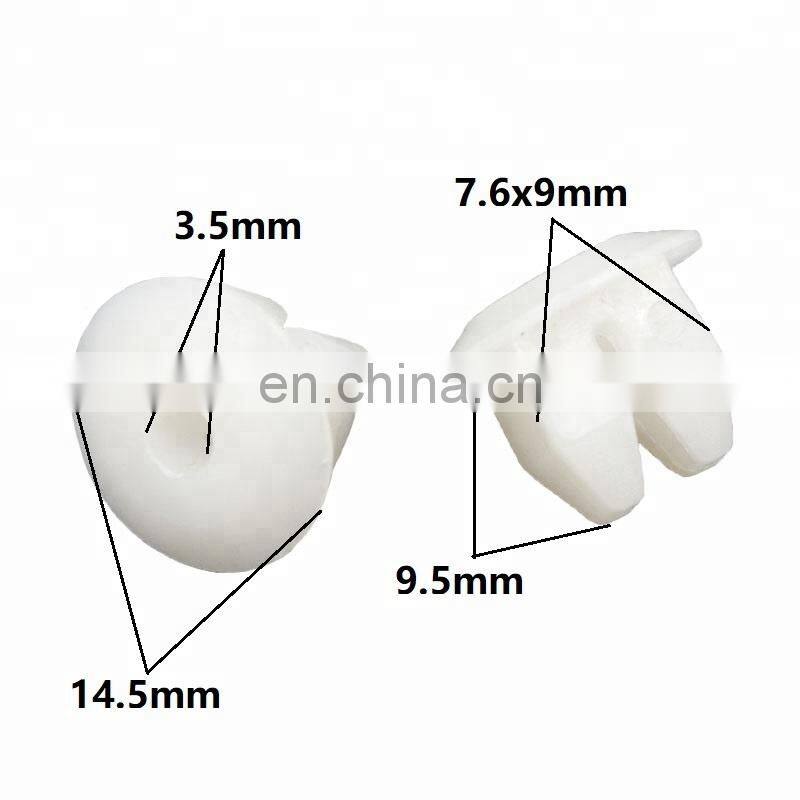 100 Pieces Small Round Head Nut Grommet Clip Plastic Car Headlight Auto lights Snaps Retainers