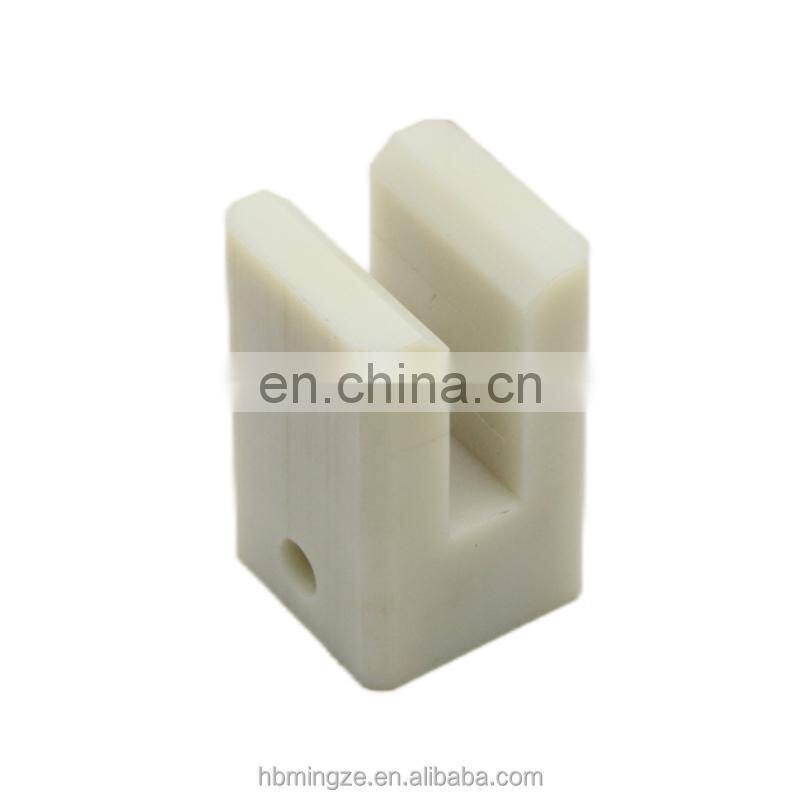Custom high density cnc polyethylene nylon solid plastic block support nylon block