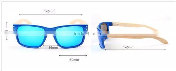 new arrival top quality TAC polarized revo silver lens wood arms sungalsses