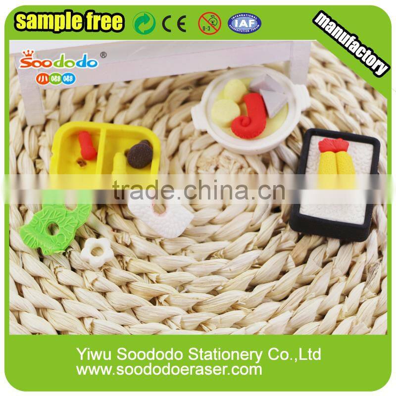 Novelty Eraser Western Food Shaped