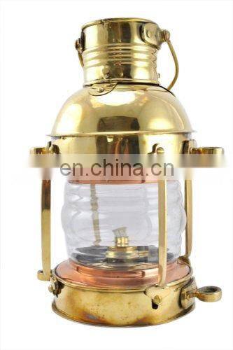 old brass nautical lantern