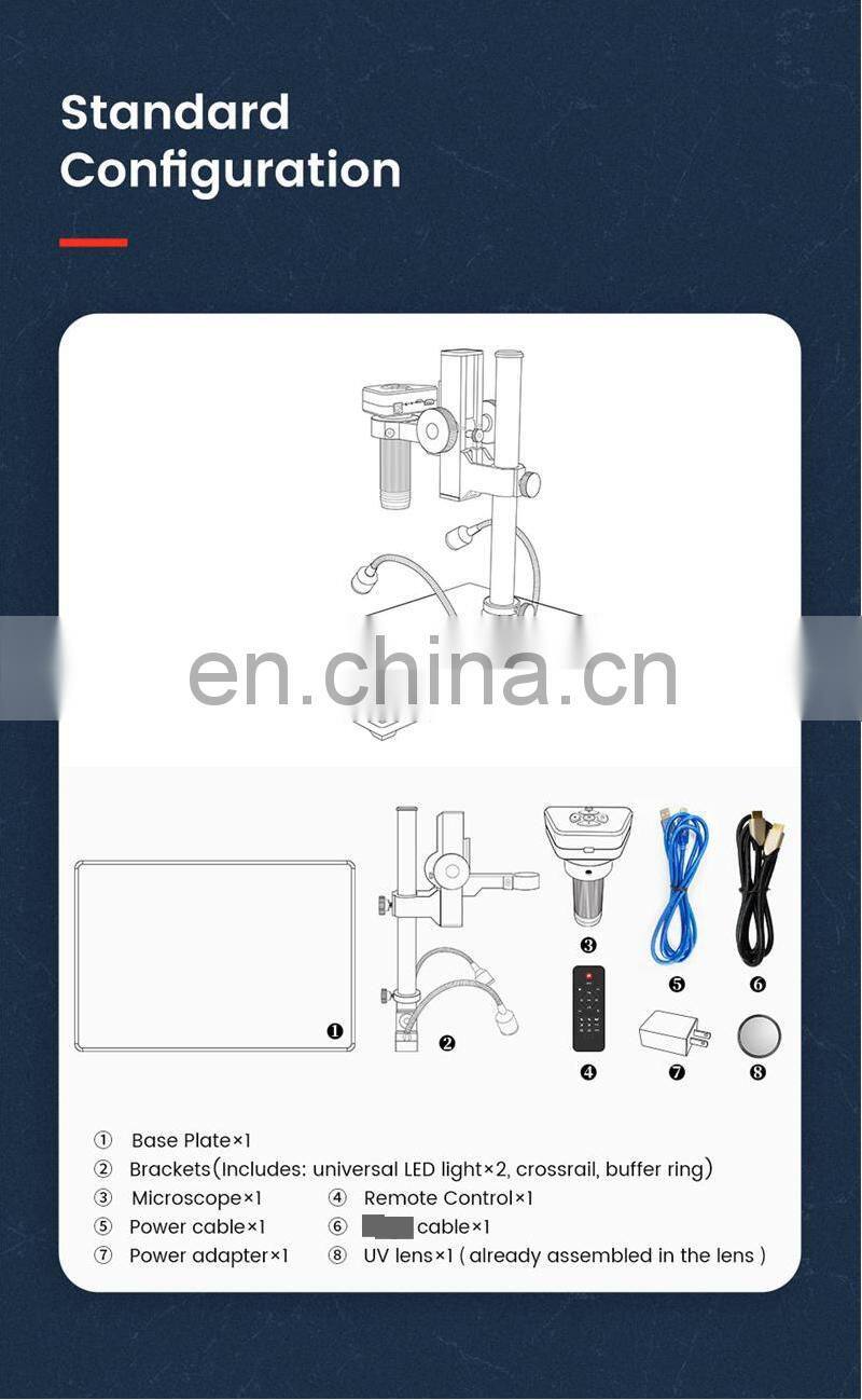 Andonstar AD1605 14MP 4K Ultra High Definition Electronic Microscope with 150X Industrial Microscope Camera Magnifier