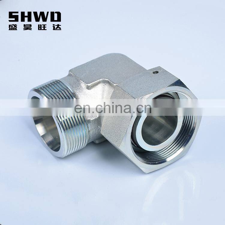 1CM  Metric Thread Male 60 degree Cone Seat Straight hydraulic Fitting For Pipe Seal Connection