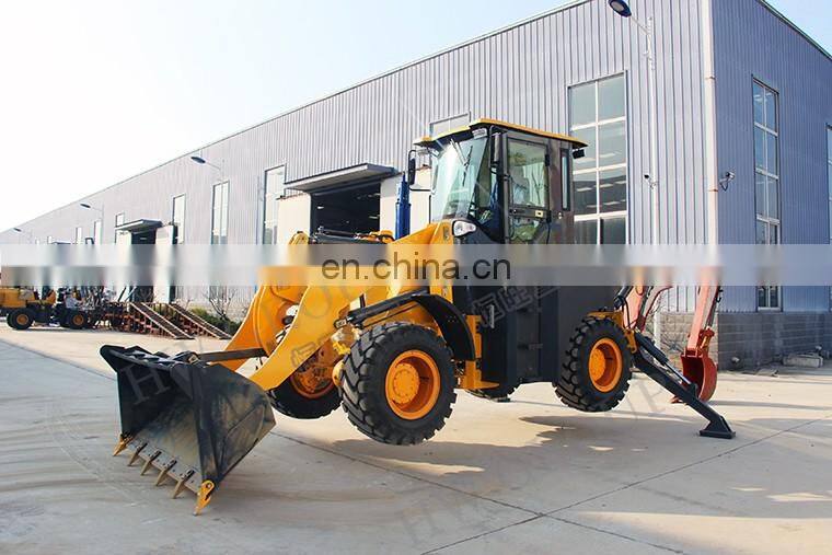 Factory sales wheel road backhoe loader earth loader digger