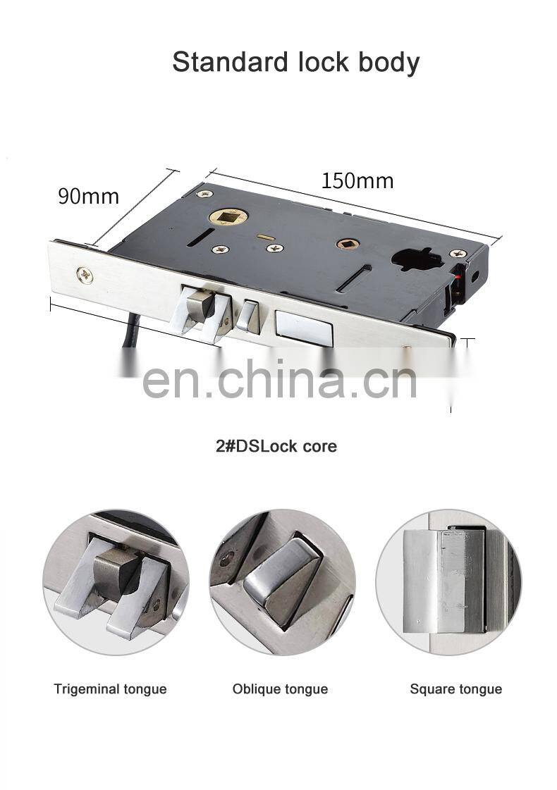 Encrypted Hot Sell Card Home Security Finger Print Biometric Fingerprint Door Locks Door Lock Smart Locks