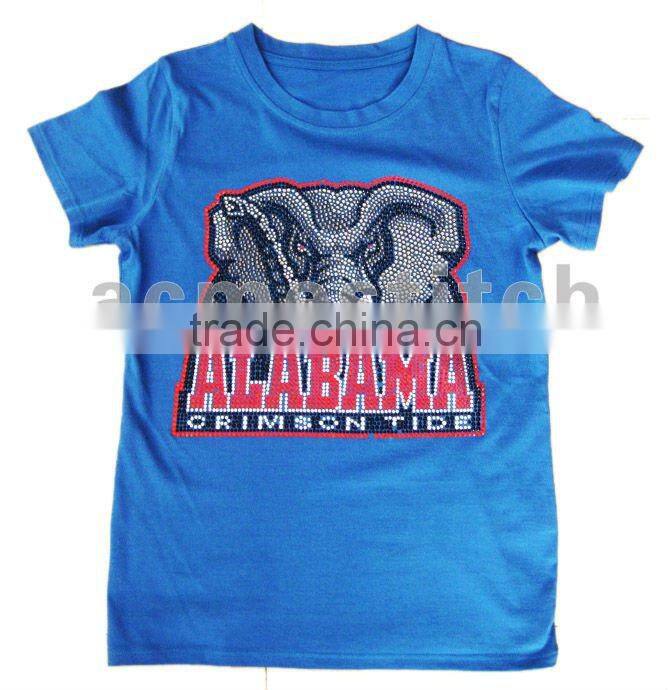 Hot sale! rhinestone T-shirt design
