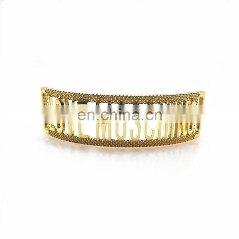 20MM Custom Gold Plating Brand Names Bags Logos