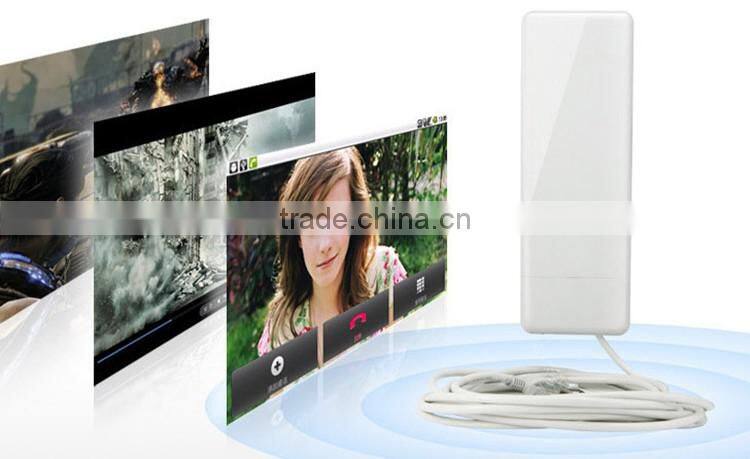 2.4ghz high power outdoor 2-3km wireless wifi bridge cpe receiver with directional antenna