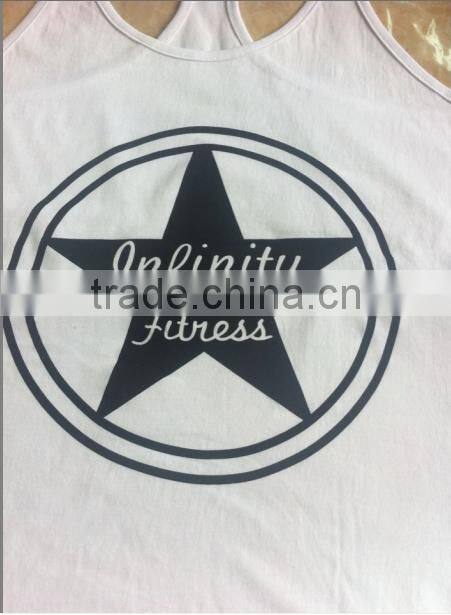 OEM Tank Tops Gym Wear Stringer Tank Top Wholesale Clothing / Stringer Vest With Printed wholesale from China supplier