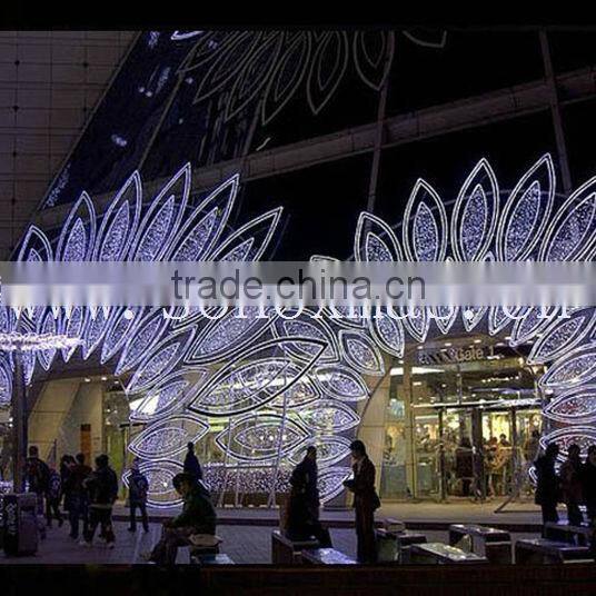 outdoor decorative White flower shape led light