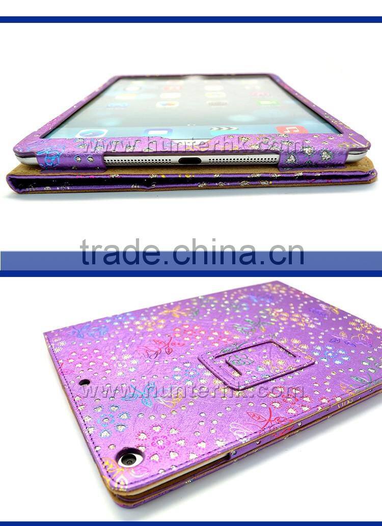 Diamond Shiny Rose Garden Tablet Case For iPad Pro