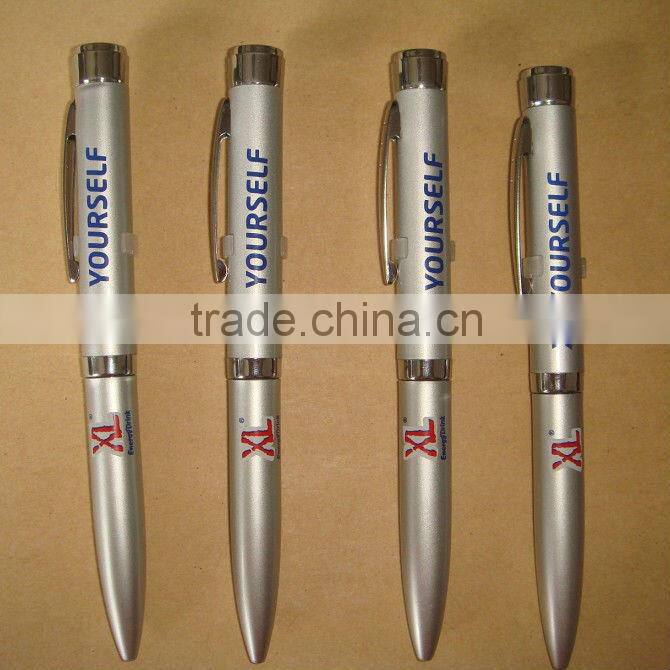 promotional led projector ballpen, metal led pen for 2016,hot selling led advertising pen,custom logo led pen for promotion